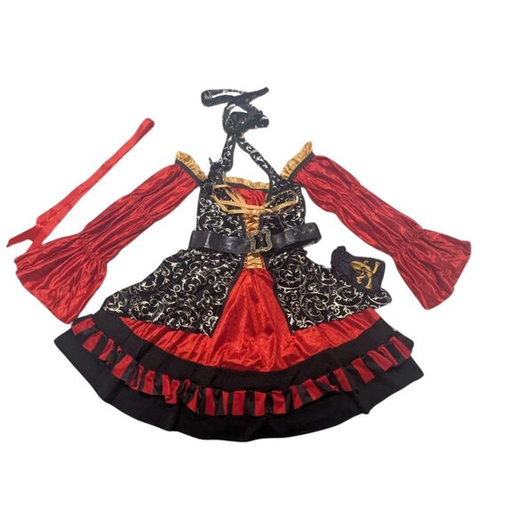 π΄ββ οΈ Pirate Queen Halloween Costume β Size M (8β10) β Complete Set β EUC - Picture 2 of 10